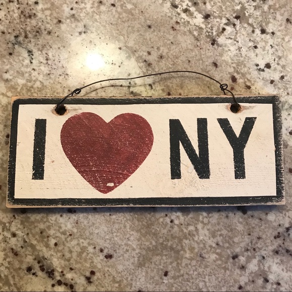Brandy Melville Other - I ❤️ NY Brandy Melville Wooden Sign